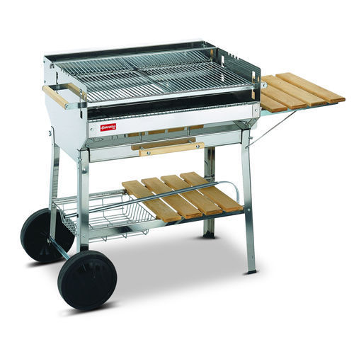 Barbecue a Carbonella Legna Portatile Acciaio Inox Griglia per Esterno Carbone